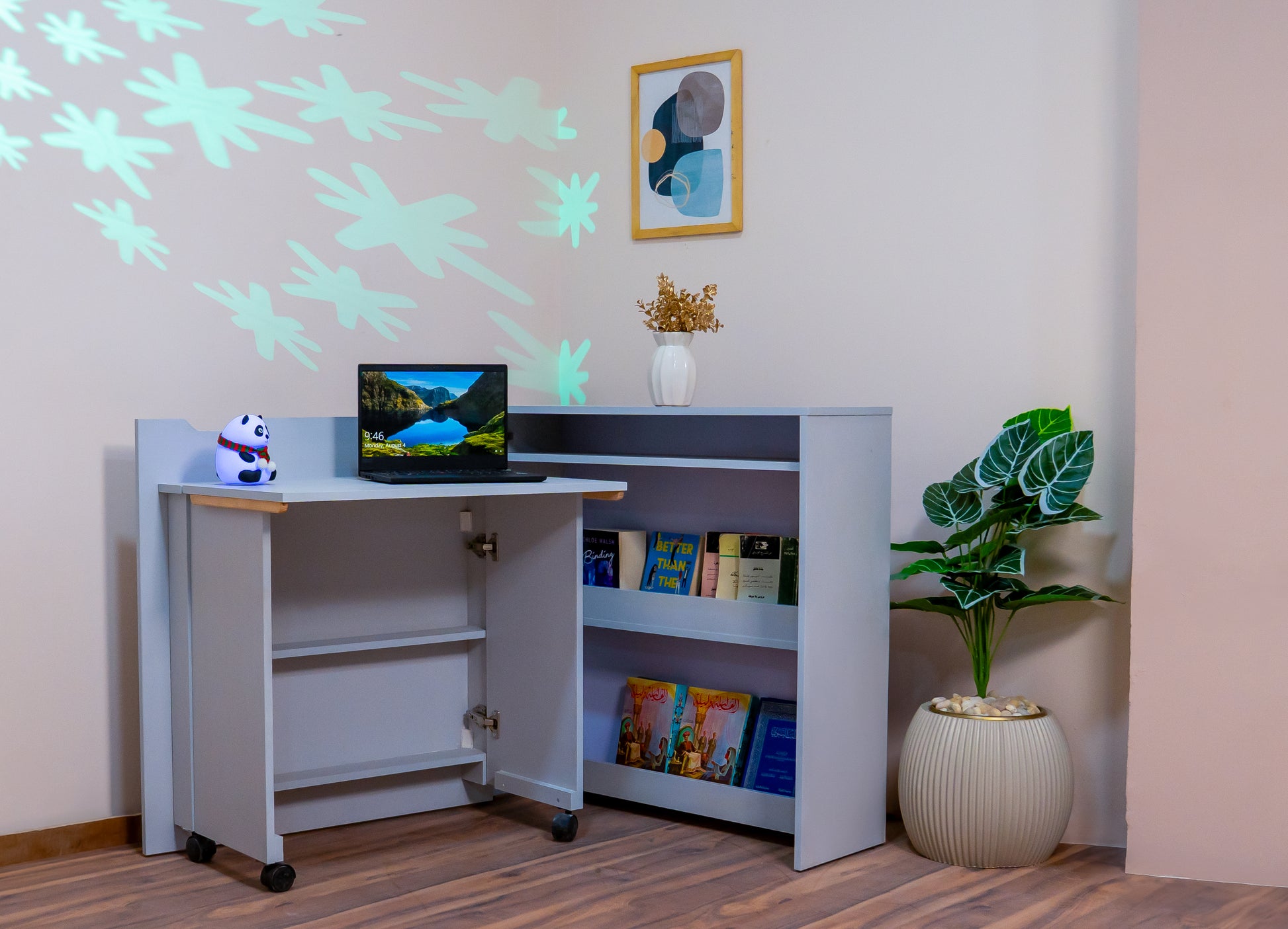 Foldable Desk with Seat